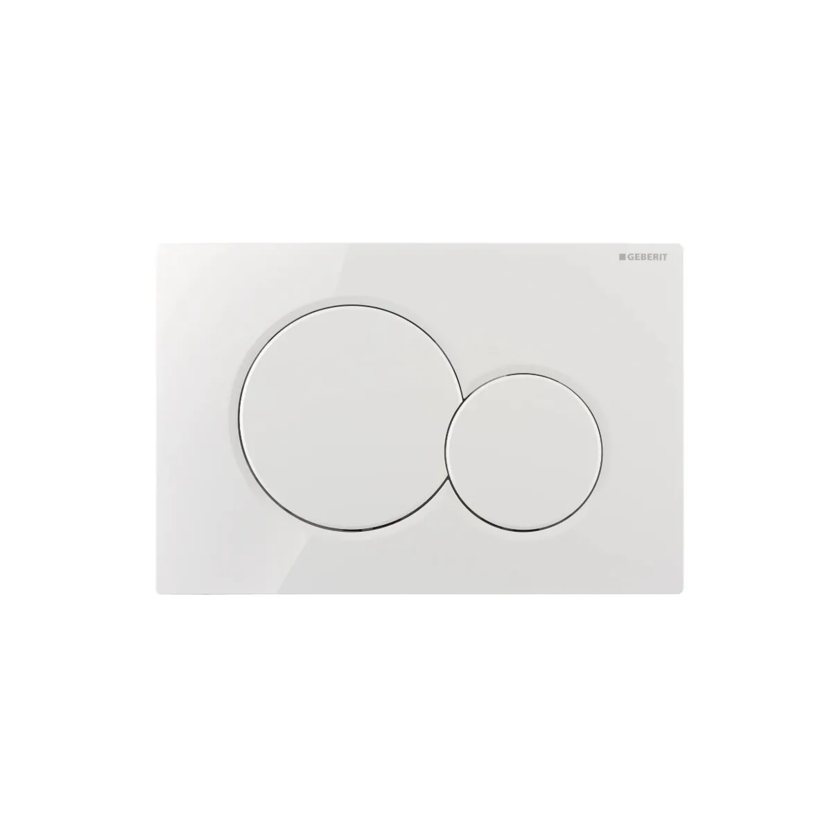 copy of Clavier blanc avec anneaux chromés pour réservoir à encastrer Schwab