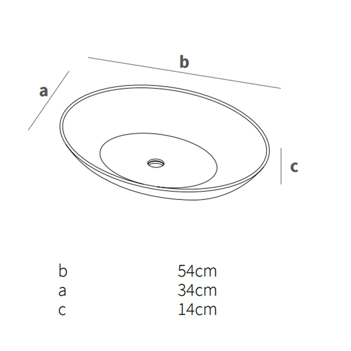 Lavandino ovale VERDE SALVIA in solid surface OVAL