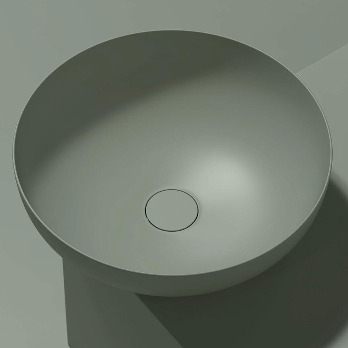 copy of Lavandino da appoggio bianco opaco solid surface