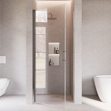 Porte de douche battante...