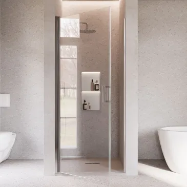 Porte de douche battante...