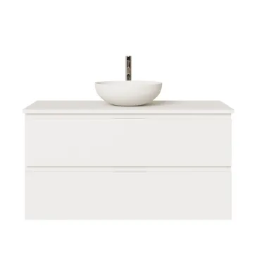 Mobile bagno sospeso 100cm laminato bianco ARMONY