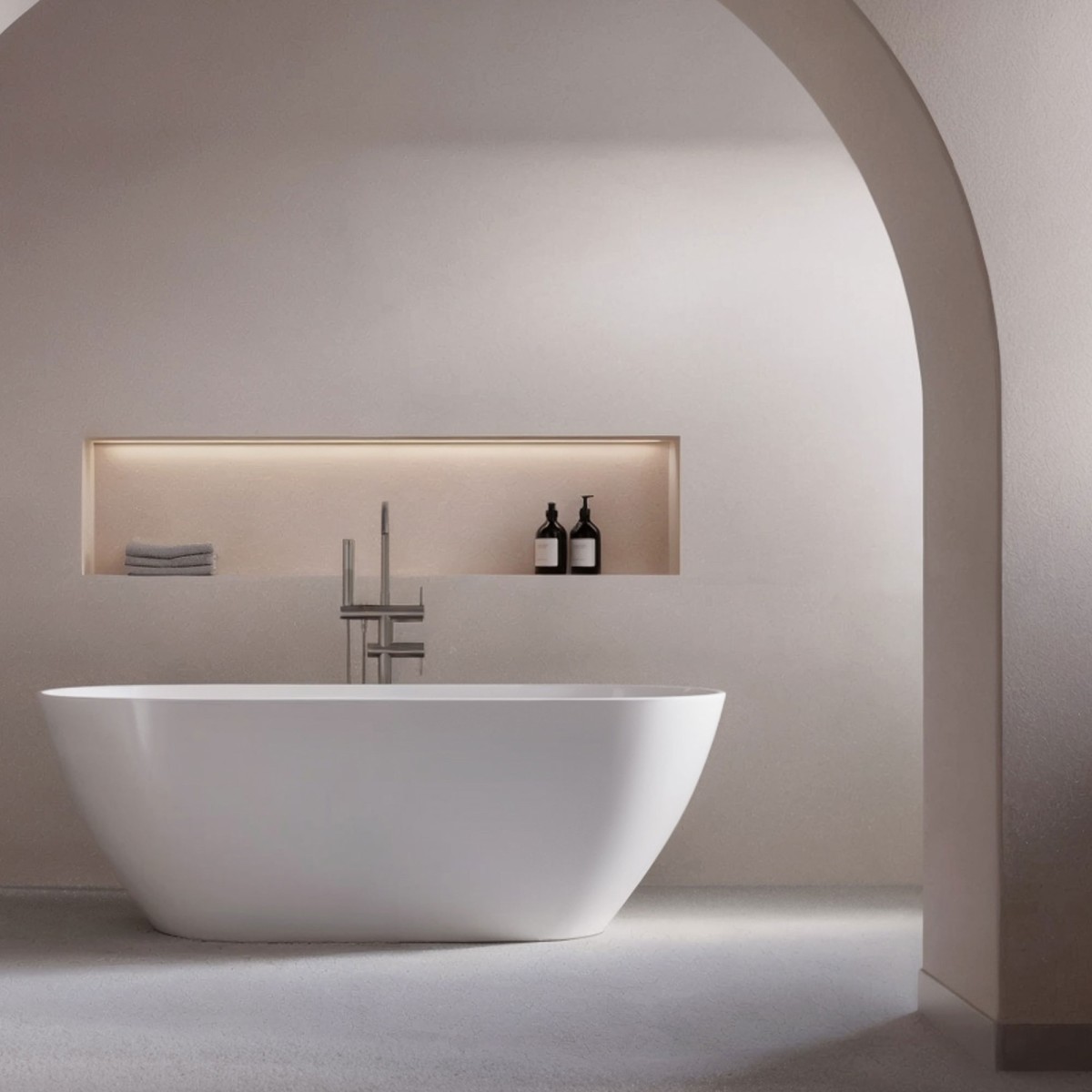 Vasca free standing Bianco lucido 170x75 MOON