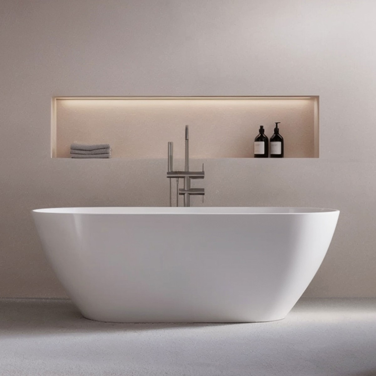 Vasca free standing Bianco lucido 170x75 MOON