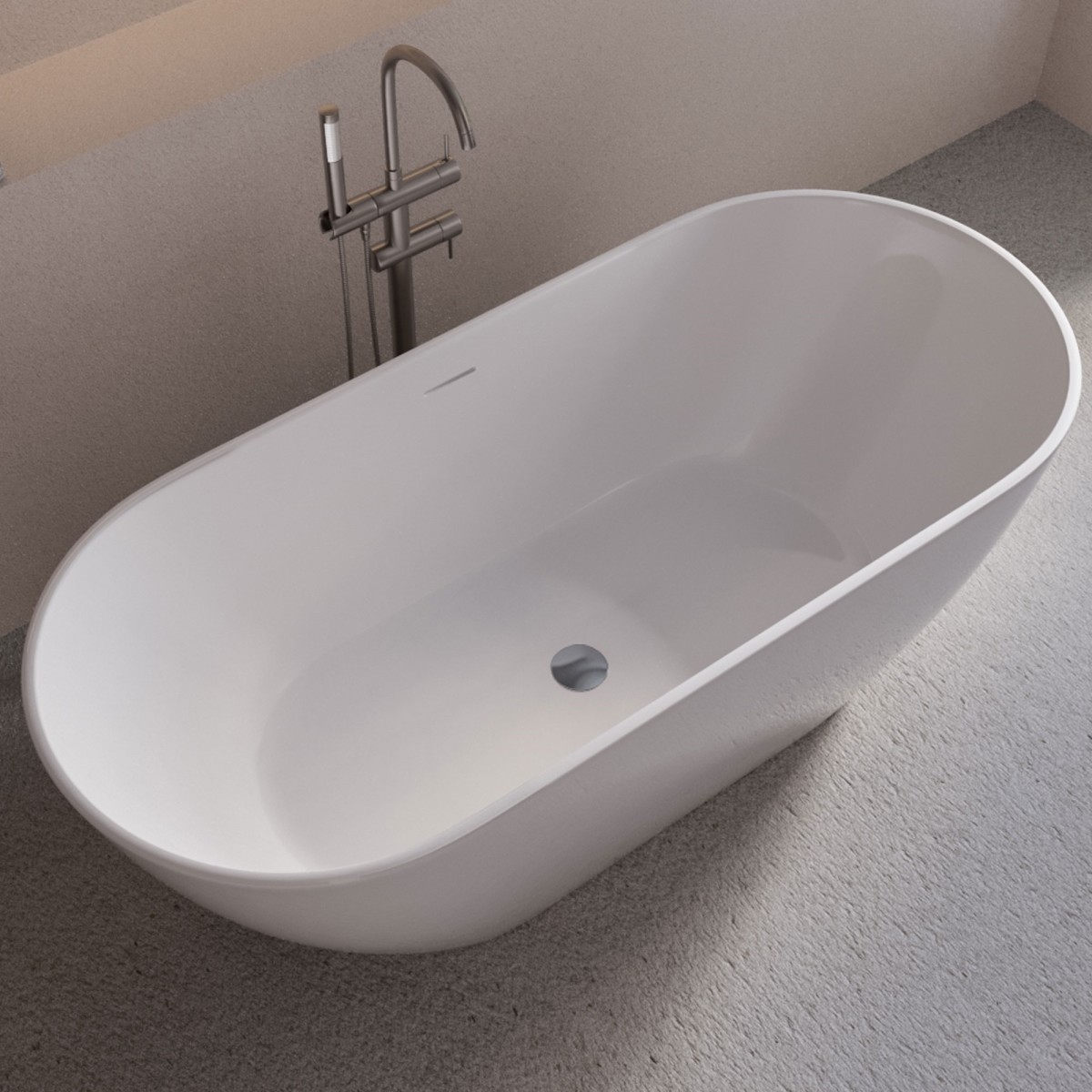 Vasca free standing Bianco lucido 170x75 MOON