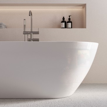 Vasca free standing Bianco lucido 160x73 MOON
