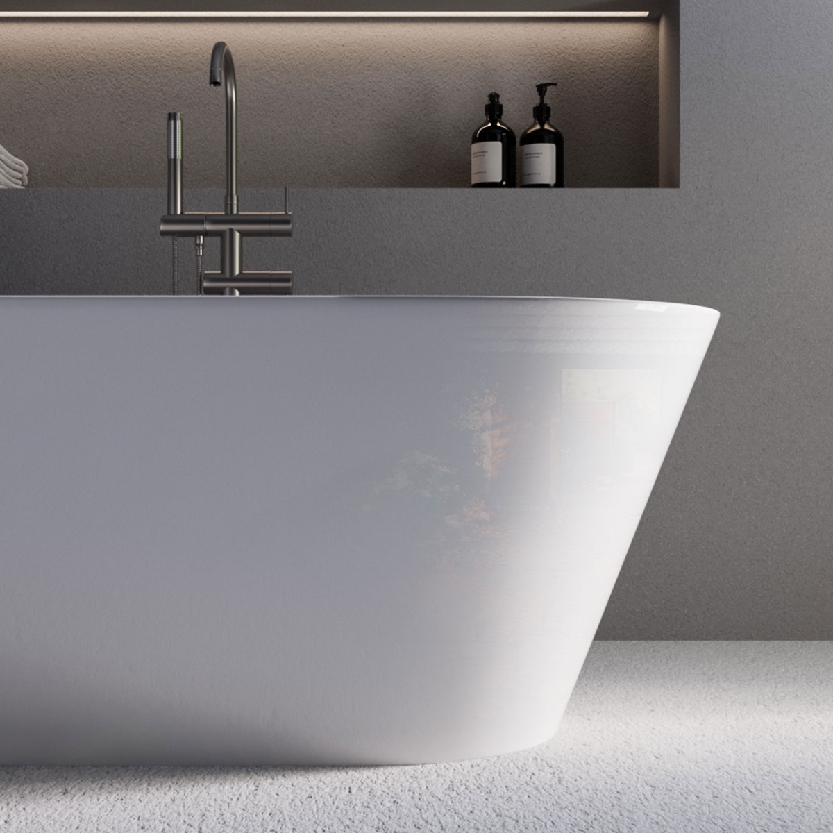 Vasca free standing Bianco lucido 170x80 RIVER