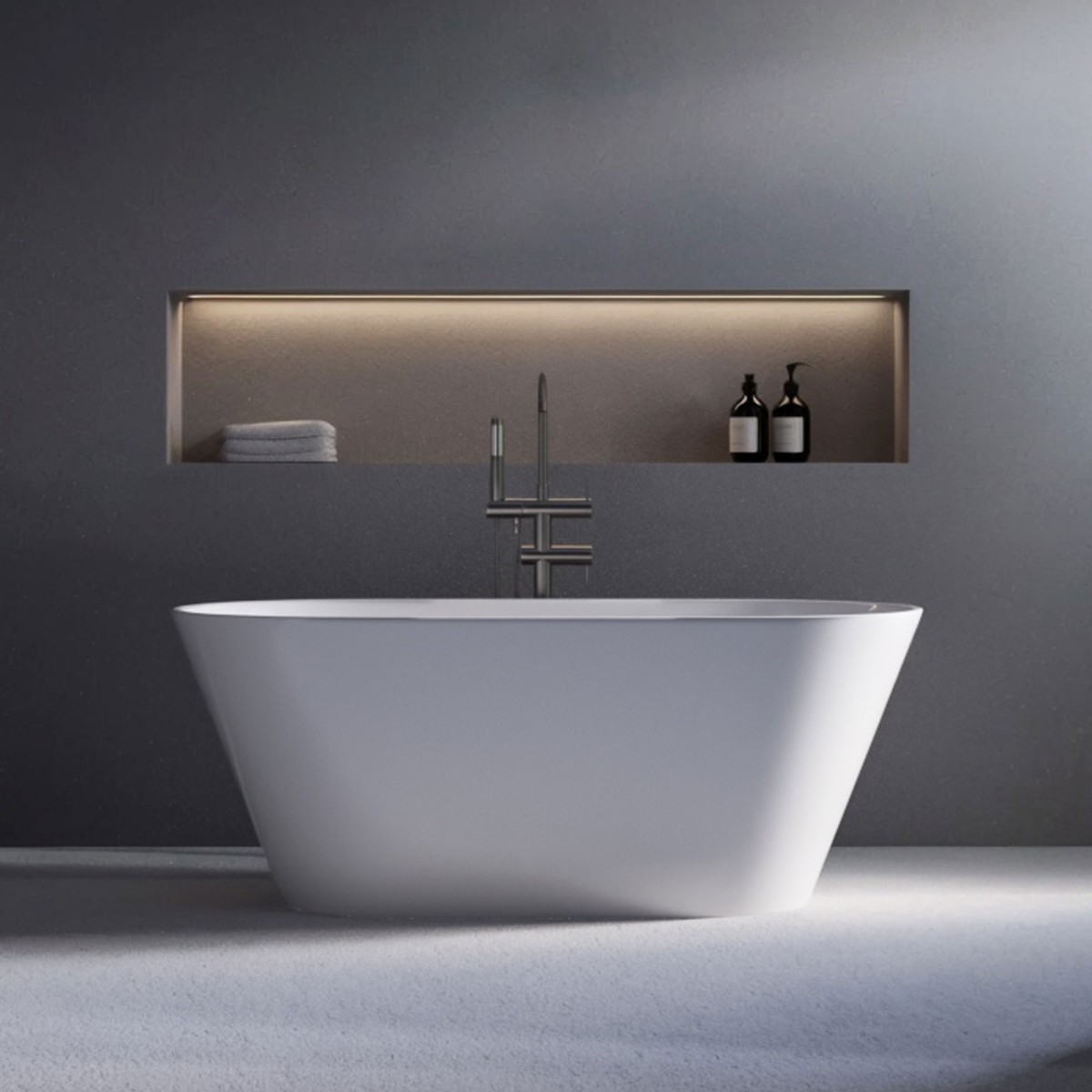Vasca free standing Bianco lucido 170x80 RIVER