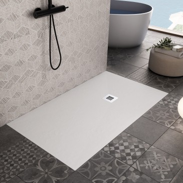 Receveur de douche 80x120 en résine de marbre