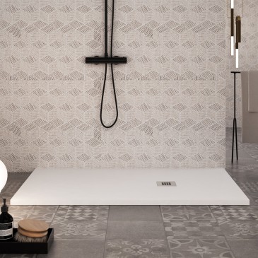 Receveur de douche 80x120 en résine de marbre