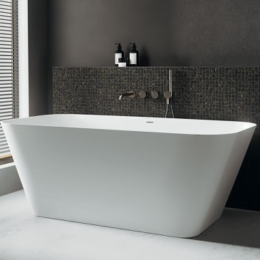 Freistehende Badewanne 170x80 mit DAFNE-Überlauf
