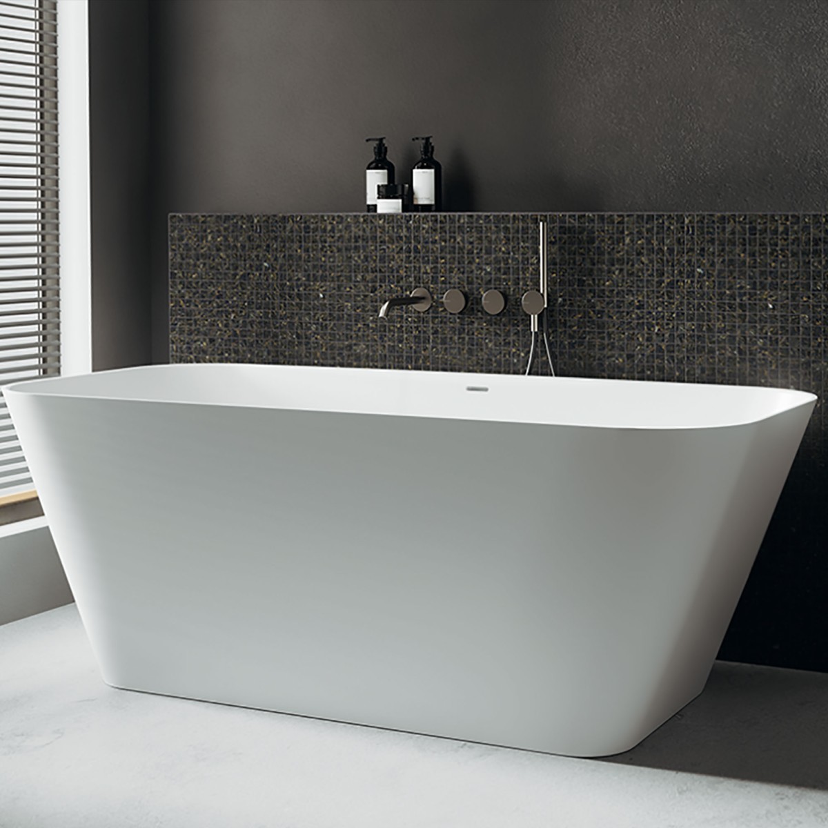 Vasca free standing 170x80 con troppo pieno DAFNE