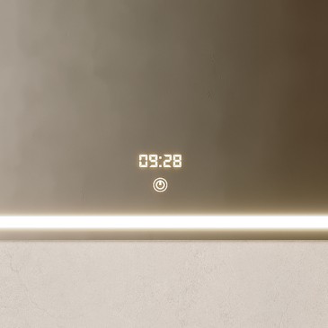 Moderner rechteckiger LED-Badezimmerspiegel | Mondialshop