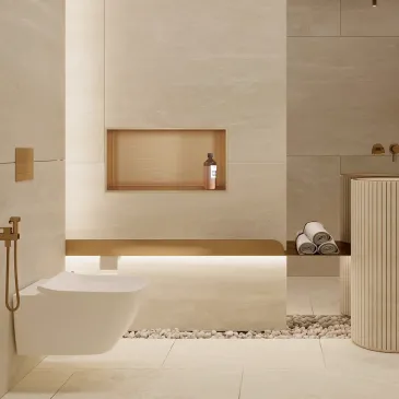 Niche de douche encastrée...
