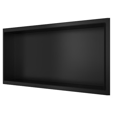GLAMOUR Duschablage 60x30 schwarz Tiefe 8cm