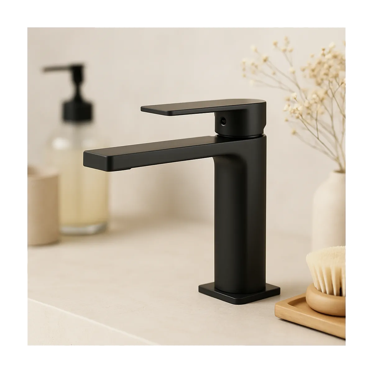 Miscelatore Alpha nero opaco