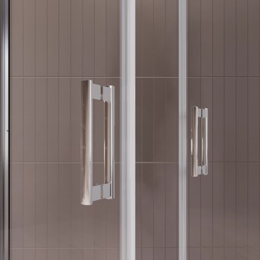 Cabine de douche, deux côtés, style salon, intérieur ou extérieur, transparente, h195, 6 mm Java