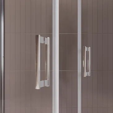 Cabine de douche, deux côtés, style salon, intérieur ou extérieur, transparente, h195, 6 mm Java
