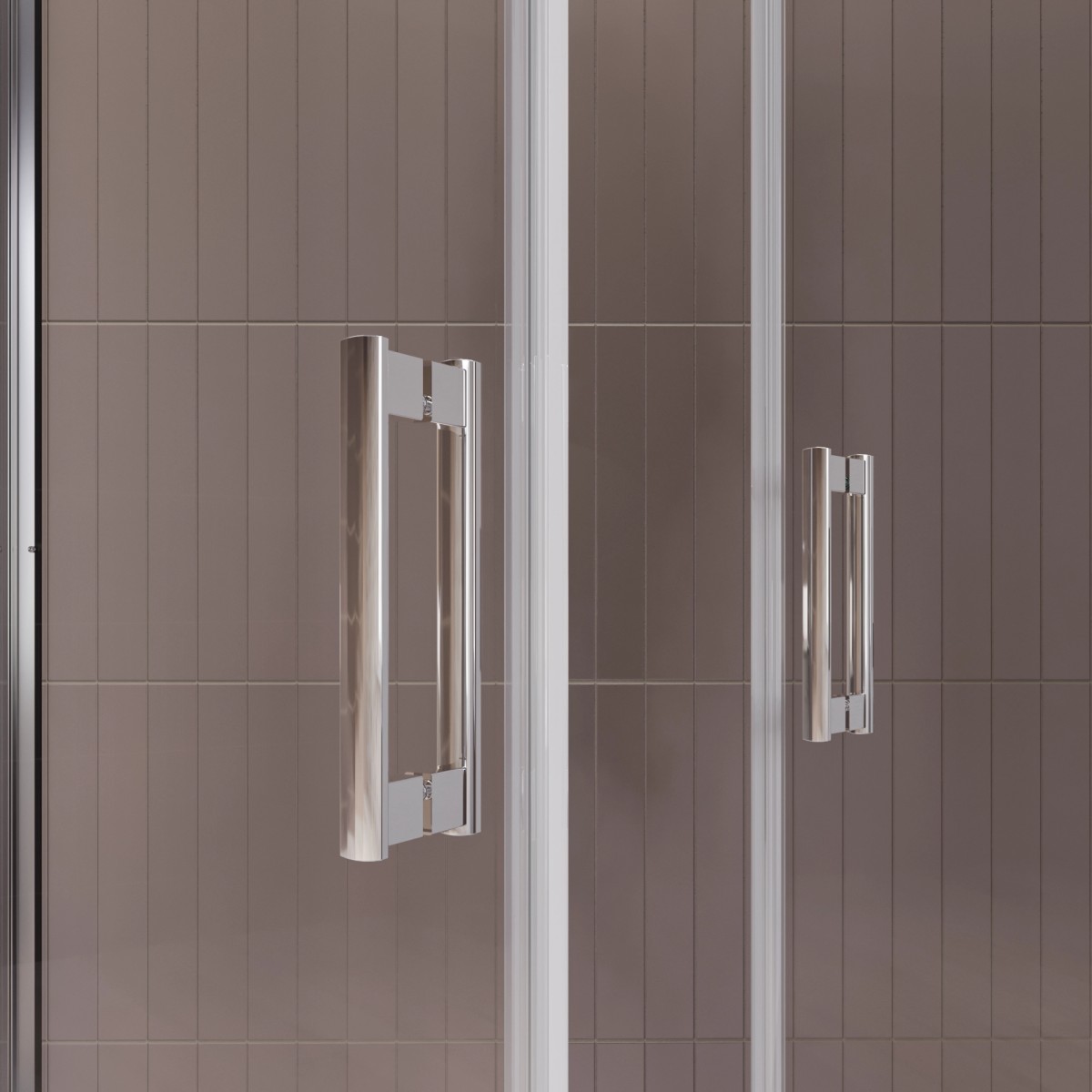 Cabine de douche, deux côtés, style salon, intérieur ou...