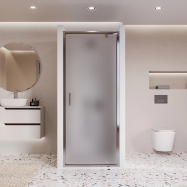 Porte de douche mono-panneau opaque 80 90 100 h195 6 mm anticalcaire