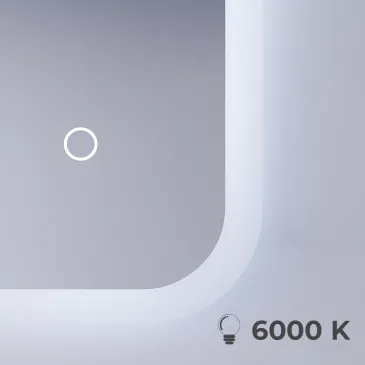 Specchio bagno led retroilluminato 80x60 60x80