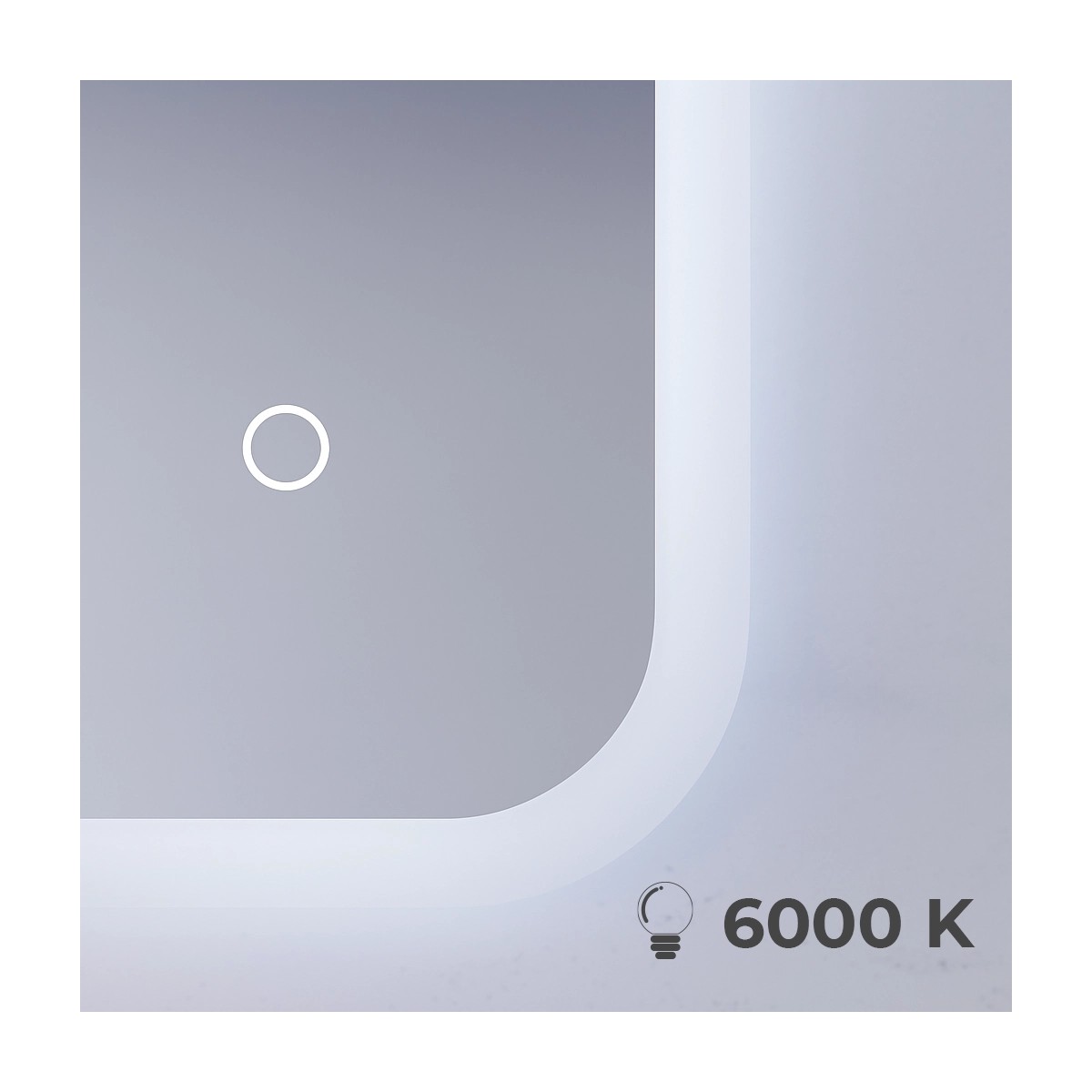 Specchio bagno led retroilluminato 80x60 60x80
