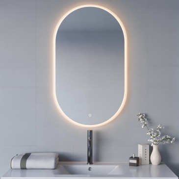 Specchio Bagno LED Ovale...
