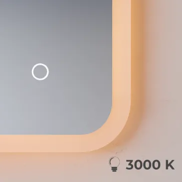 Ovaler LED-Touchscreen-Spiegel 60x100 MIMI