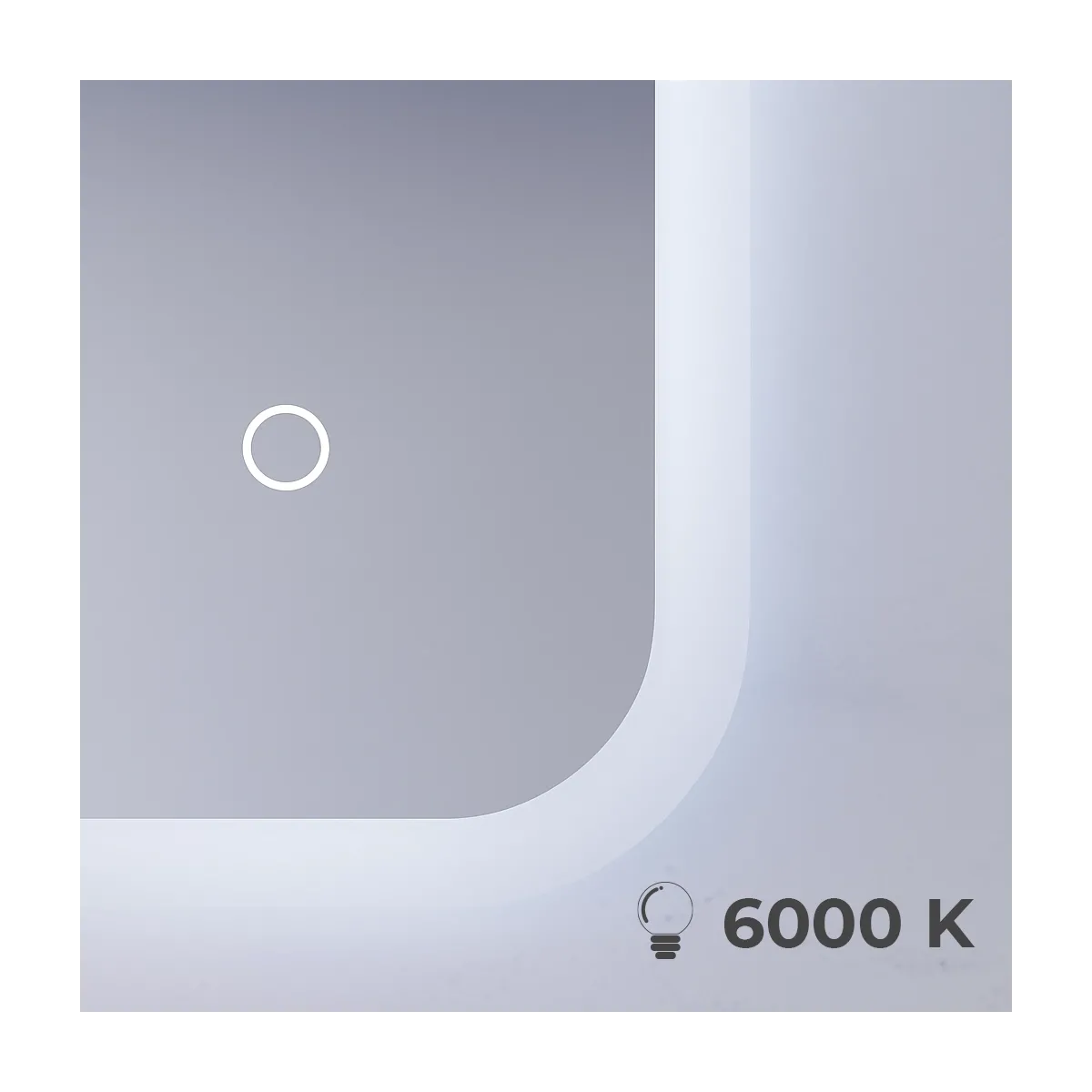 Miroir ovale tactile LED 60x100 MIMI