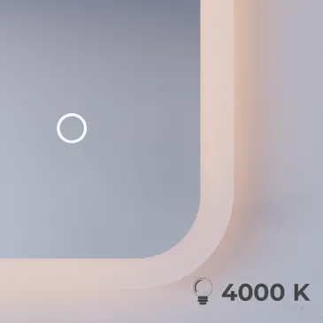 Ovaler LED-Touchscreen-Spiegel 60x100 MIMI