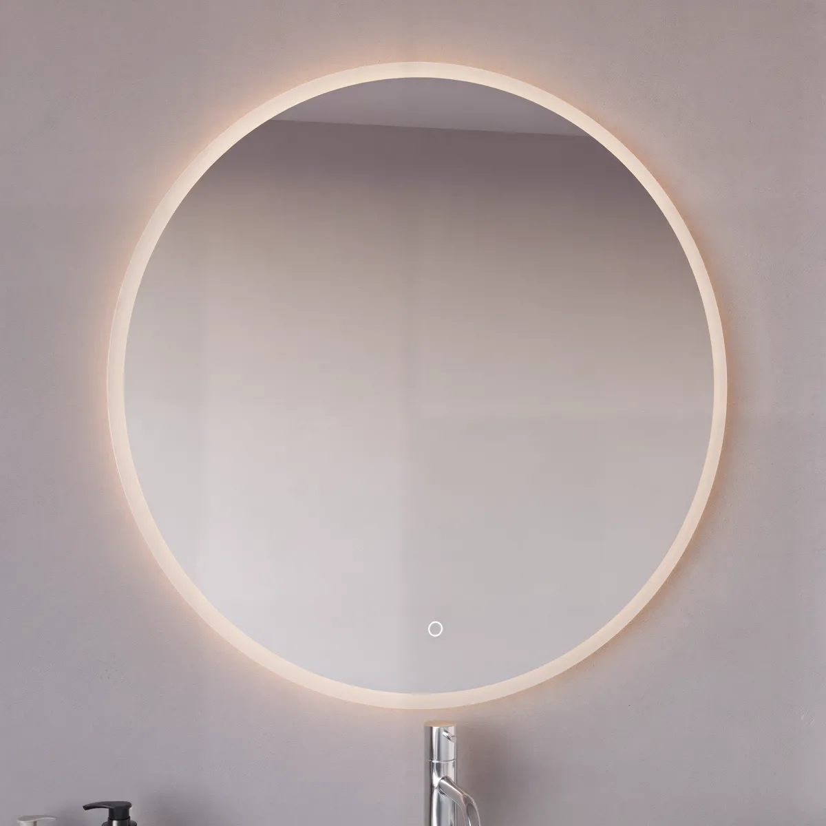 Specchio tondo 70cm led con accensione touch-screen MIMI