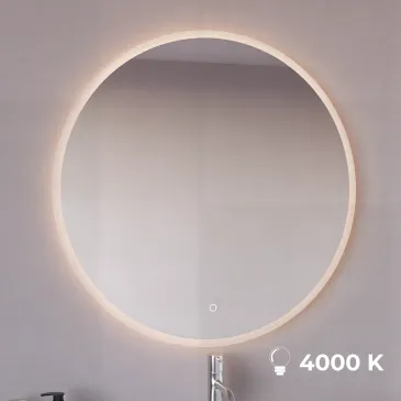 MIMI 70 cm runder LED-Spiegel mit Touchscreen-Steuerung