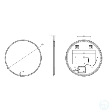 Specchio bagno led retroilluminato 70 80 90 100
