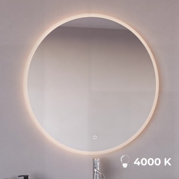 Specchio tondo 90cm led con...