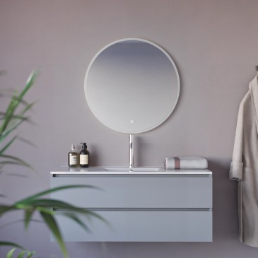 Specchio tondo 70cm led con accensione touch-screen MIMI