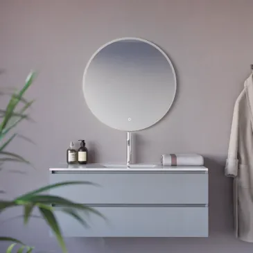 Specchio tondo 70cm led con accensione touch-screen MIMI