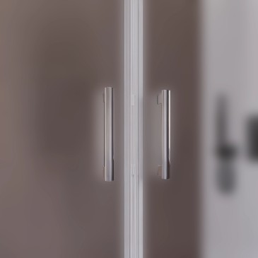 Porte de douche Saloon h195 battante opaque anticalcaire 6 mm Java