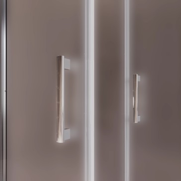 Cabine de douche 2 côtés, style saloon, intérieur ou extérieur, opaque, h195 6 mm Java