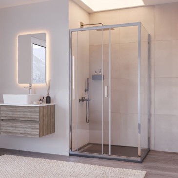 Cabine de douche double...
