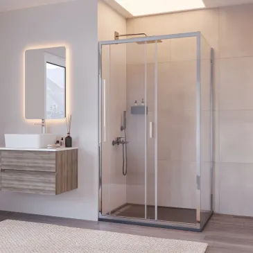 Cabine de douche double...