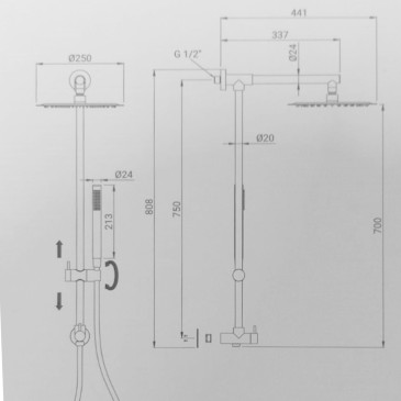 copy of Duschsäule mit...