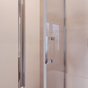 Cabine de douche 3 faces avec porte coulissante H195 Anti-calcaire AGATA