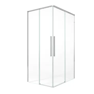 Cabine de douche d'angle double face, 8 mm h200, fermeture amortie ZARA