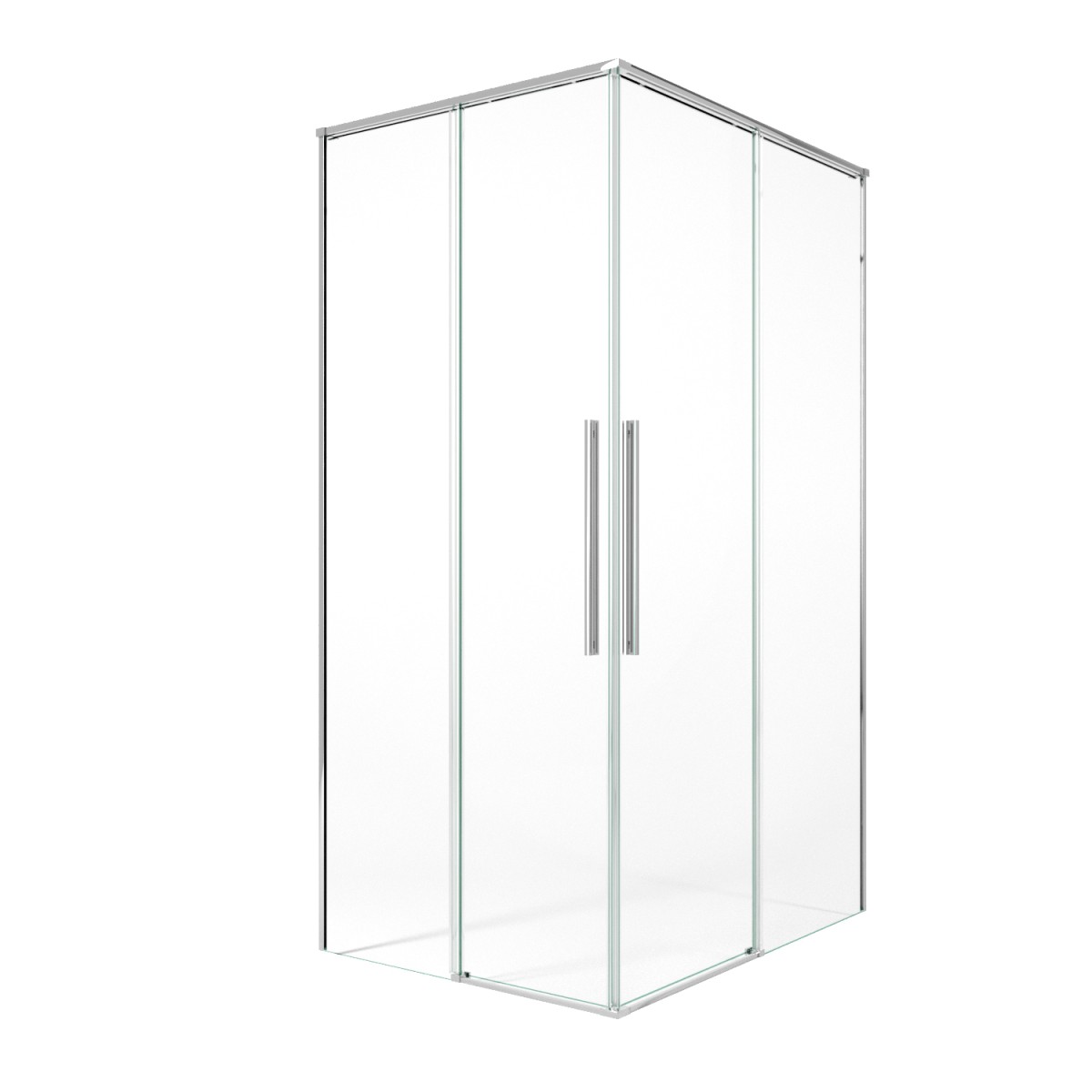 2-seitige Eckduschkabine, 8 mm H200, Soft-Close-Funktion,...