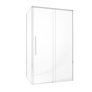 Cabine de douche à fermeture amortie, hauteur 200 mm, épaisseur 8 mm - Zara Salle de bain