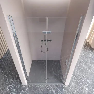 Porte de douche pliante en verre REA-MINI 6 mm h190