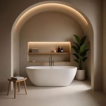 Baignoire îlot blanche mate 150 x 73 cm MOON