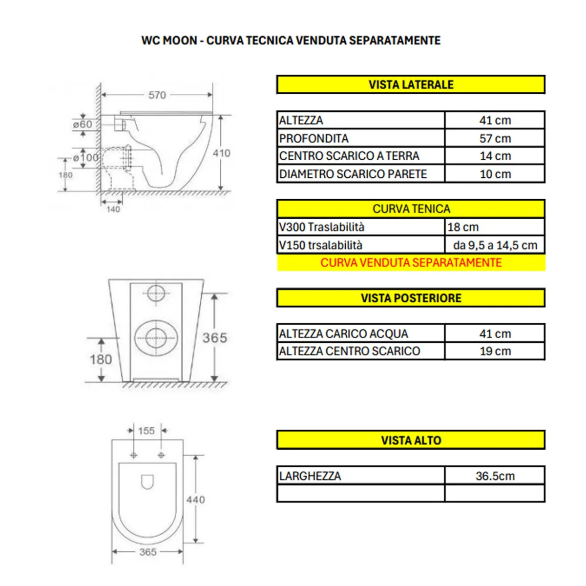 copy of Sanitari filo muro Bidet e Wc rimless Tornado