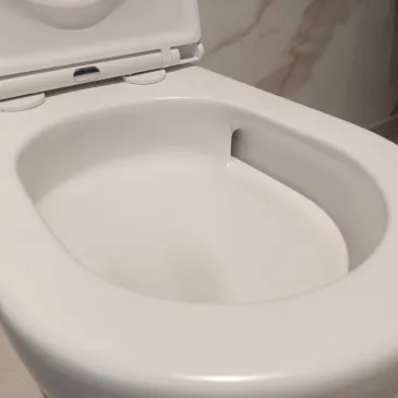 Mattweißes WC und Bidet mit Zyklonspülung MOON