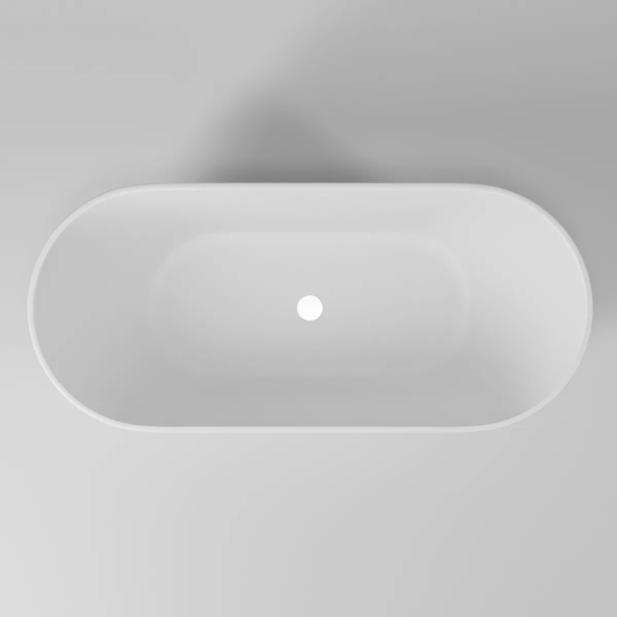 Baignoire îlot blanc mat 150x73 MOON